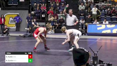 125 lbs 3rd Place - Drake Ayala, Iowa vs Noah Surtin, Missouri