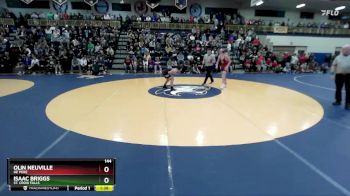 144 lbs Semifinal - Isaac Briggs, St. Croix Falls vs Olin Neuville, De Pere