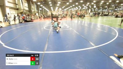 100 lbs Rr Rnd 2 - William Soto, Mat Assassins vs Troy Miles, Warner Elite