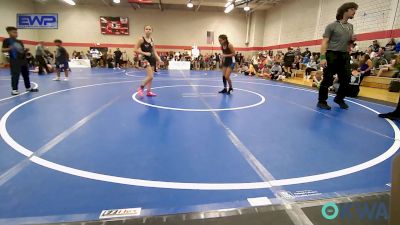 105 lbs Rr Rnd 2 - Mia Ortega, Tulsa Blue T Panthers vs Brinlee Wooten, Warner Eagles Youth Wrestling