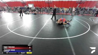 132 lbs Cons. Round 2 - Troy Trevino, Oriole vs Pheonix Heise, Wisconsin