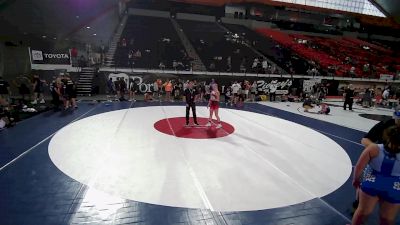 125 lbs Champ. Round 2 - Adalie Hazlett, Montana vs Savannah Santos, Idaho