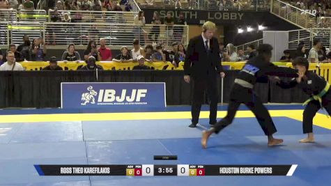 Ross Theo Karefilakis vs Houston Burke Powers 2025 Pan Kids Jiu-Jitsu IBJJF Championship