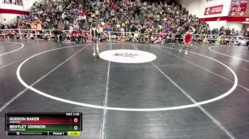 106 lbs Semifinal - Hudson Baker, Rawlins vs Bentley Johnson, Green River