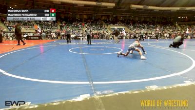 61 lbs Consi Of 8 #2 - Maverick Sena, TNWC vs Maverick Fernandez, Dodge City Wrestling Academy