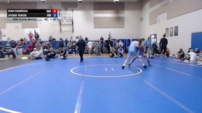 126 lbs 3rd Place Match - Kian Kanekoa, Fighting Squirrels Wrestling Club vs Ayden Tokita, East Idaho Elite Wrestling Club