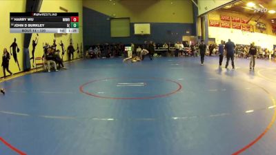 120 lbs Champ. Round 1 - Harry Wu, Northwood vs John D Burkley, Santiago (Corona)