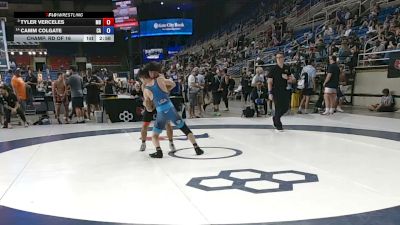 120 lbs Champ. Rd Of 16 - Tyler Verceles, Maryland vs Camm Colgate, California