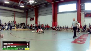 126 lbs Semis & Wb (16 Team) - Matthew Baylor, Milan vs Luke Weaver, Rossville