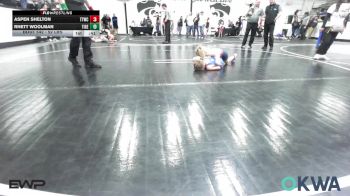 52 lbs Final - Aspen Shelton, Team Tulsa Wrestling Club vs Rhett Woolman, Tiger Trained Wrestling