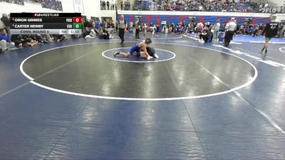 126 lbs Cons. Round 5 - Orion Grimes, Priest River vs Carter Newby, Coeur D Alene