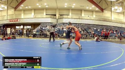 125 lbs Round 2 (6 Team) - Brennon McCartney, Garrett Wrestling Club vs Benjamin Pemberton, Webo Wrestling Club