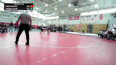 125 lbs Semifinal - Gianna Colon, Castro Valley vs Maile Nguyen, Granada