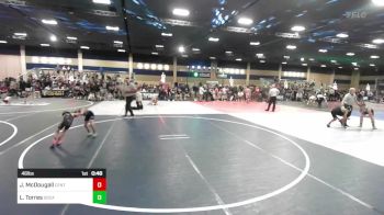 46 lbs Quarterfinal - Jackson McDougall, Central Coast Most Wanted vs Luke Torres, SoCal Hammers