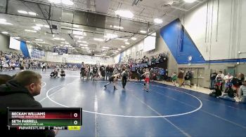 82 lbs Champ. Round 2 - Beckam Williams, Northside Wrestling Club vs Seth Farrell, Wasatch Wrestling Club
