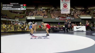 Cons. Round 4 - Wyatt Williams, Chico High School Wrestling vs Aidan Ruelas, Canyon Springs High School Wrestling