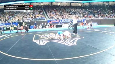 D3-106 lbs 1st Place Match - Dylan Phillips, Laingsburg vs Dom Sindone, Dundee