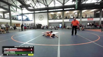 86-98 lbs Round 4 - Davin Torza, Yorkville Christian vs Owen Manning, Beat The Streets Chicago-Midwa