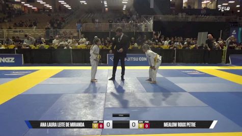 Mealow Roux Petre vs Ana Laura Leite De Miranda 2025 Pan Kids Jiu-Jitsu IBJJF Championship