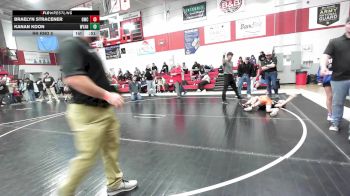 61 lbs Rr Rnd 5 - Braelyn Stracener, Gravette Wrestling Club vs Kanan Koon, Wyandotte Youth Wrestling