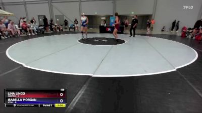 155 lbs Placement Matches (16 Team) - Lina Lingo, Indiana vs Isabella Morgan, Utah