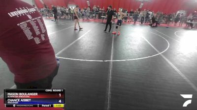 119 lbs Cons. Round 1 - Mason Boulanger, Gladiator Wrestling vs Chance Aisbet, Wisconsin