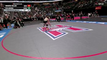 G135-5A 5th Place Match - Mikiera Miller, Douglas County Girls vs Rya Burke, Central-GJ Girls