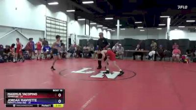 102 lbs Placement Matches (8 Team) - Maximus Yacopino, Tennessee vs Jordan Manyette, Pennsylvania Red