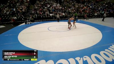 165 lbs Quarterfinal - Alex Koyle, Spanish Fork vs Kelton Reyes, Box Elder