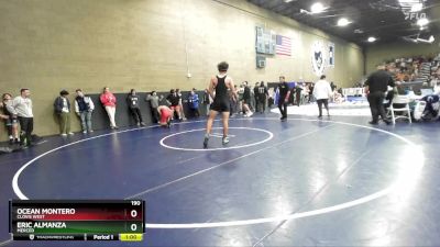 190 lbs Cons. Round 6 - Ocean Montero, Clovis West vs Eric Almanza, Merced