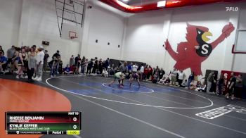 110 lbs Semifinal - Kynlie Keffer, BLACK DIAMOND WRESTLING CLUB vs Rheese Benjamin, Parke Heritage