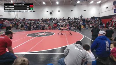 54-58 lbs Round 2 - Kole Grimm, Southern Mat Club vs Wyatt Fost, Northern Mat Club