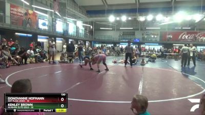 130 lbs 2nd Wrestleback (8 Team) - Donovanne Hofmann, Not Plain Janes vs Kenley Brown, Alabama Elite Gold