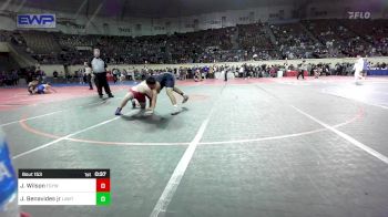 161 lbs Consi Of 16 #2 - Jack Wilson, Fort Gibson Youth Wrestling vs Joshua Benavides Jr, Lawton, MacArthur Ok