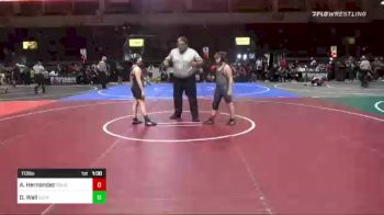 113 lbs Consolation - Aiden Hernandez, Roughriders vs Derek Wall, Extreme Heat WC