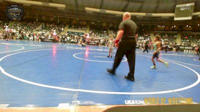 54 lbs Consi Of 8 #2 - Quinn Horne, Springdale Youth Wrestling Club vs Sofia Munoz, California Grapplers