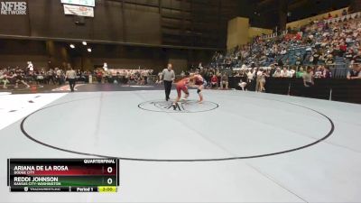 130 lbs Quarterfinal - Ariana De La Rosa, Dodge City vs Reddi Johnson, Kansas City-Washington