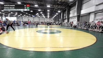 85 lbs Rr Rnd 3 - Kaitlyn Geiger, Illinois Menace - MS vs Sophia Miller, MF Army MS - MS