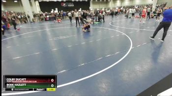 150 lbs Champ. Round 1 - Colby Ducatt, Team Aggression Wrestling Club vs Bode Hazlett, Montana