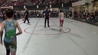 66 lbs 3rd Place Match - Jaxon Brazle, Team Real Life vs Miles Jackson, Eastside United