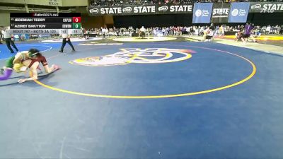 Boys 3A 120 lbs Cons. Round 5 - Aziret Bakytov, Edmonds-Woodway vs Jeremiah Terry, Capital