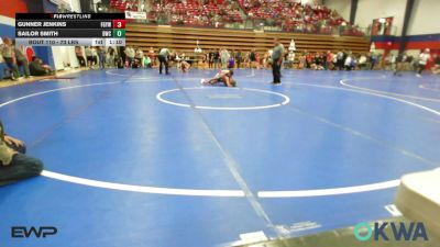 73 lbs Quarterfinal - Gunner Jenkins, Fort Gibson Youth Wrestling vs Sailor Smith, Bartlesville Wrestling Club