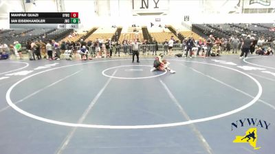 118 lbs Cons. Round 5 - Ian Eisenhandler, Journeymen Wrestling Club vs Mahpar Quazi, Guilderland Youth Wrestling Club