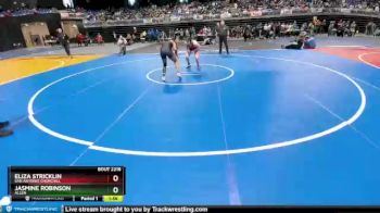 6A - 165 lbs Semifinal - Eliza Stricklin, San Antonio Churchill vs Jasmine Robinson, Allen