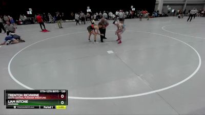 120 lbs Cons. Round 4 - Trenton Richwine, South Central Punisher Wrestling vs Liam Ritchie, Louisiana