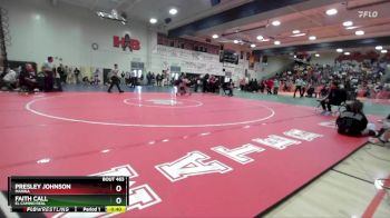 130 lbs Cons. Round 1 - Faith Call, El Camino Real vs Presley Johnson, Marina