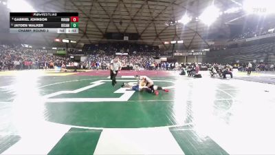 Boys 3A 175 lbs Champ. Round 3 - Jayden Walker, Decatur vs Gabriel Johnson, River Ridge