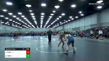 145 lbs Quarterfinal - Justin Elder, Team Donahoe vs Dylan Reel, The Wrestling Center