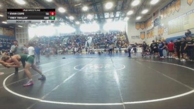 132 lbs Champ. Round 3 - Evan Cope, Charlotte High vs Trey Twilley, Flagler