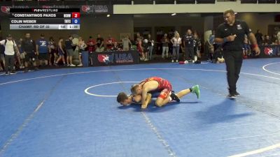 105 lbs Champ. Rd Of 32 - Constantinos Paxos, North Canton Hoover Wrestling Club vs Colin Weber, Team Nazar Training Center